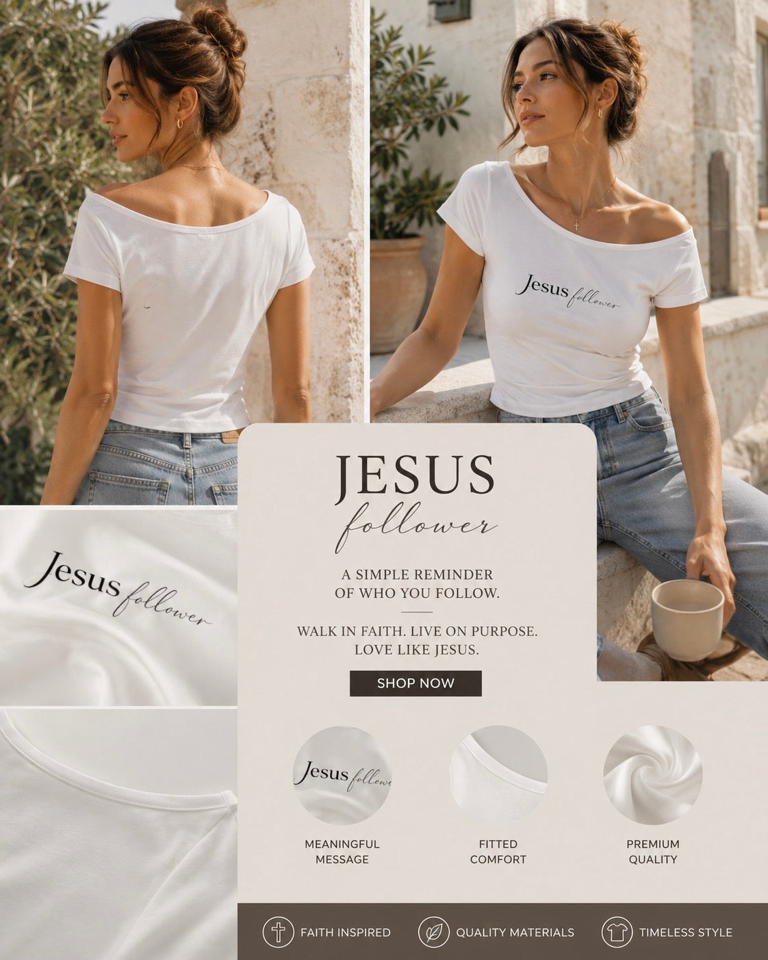 Jesus follower O/S tee